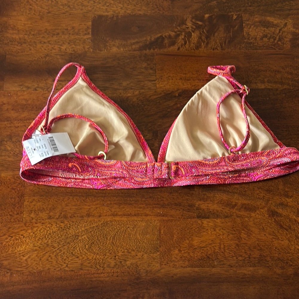 NWT J. Crew Vibrant Paisley Bikini Set top size L bottom size M - Picture 7 of 11
